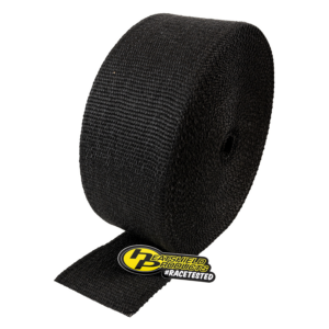 Large roll of black exhaust wrap for industrial and marine