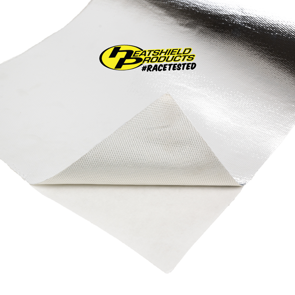 aluminized heat shield close up self adhesive