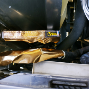 gold fuel line shield