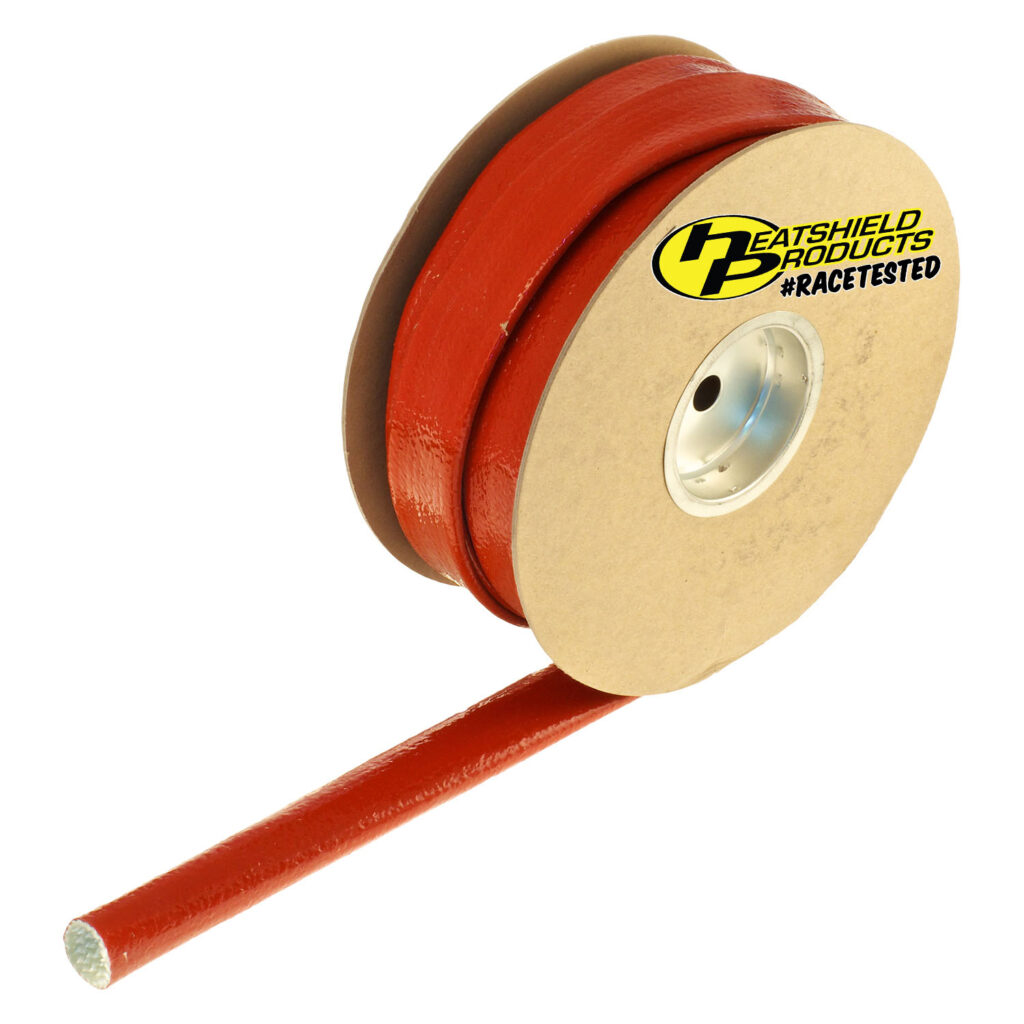 red silicone heat shield sleeve