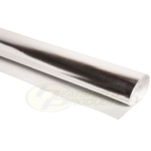 close up silver heat shield
