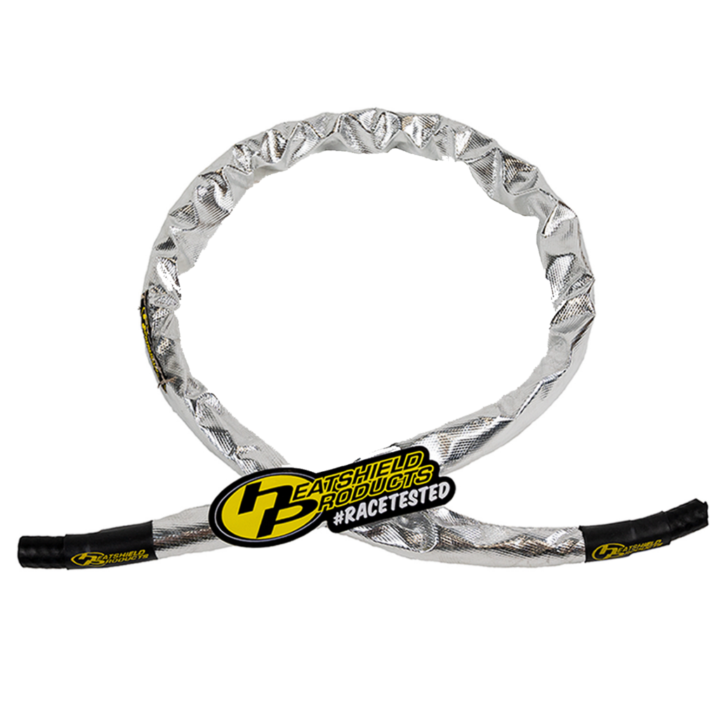 fuel line heat shield silver