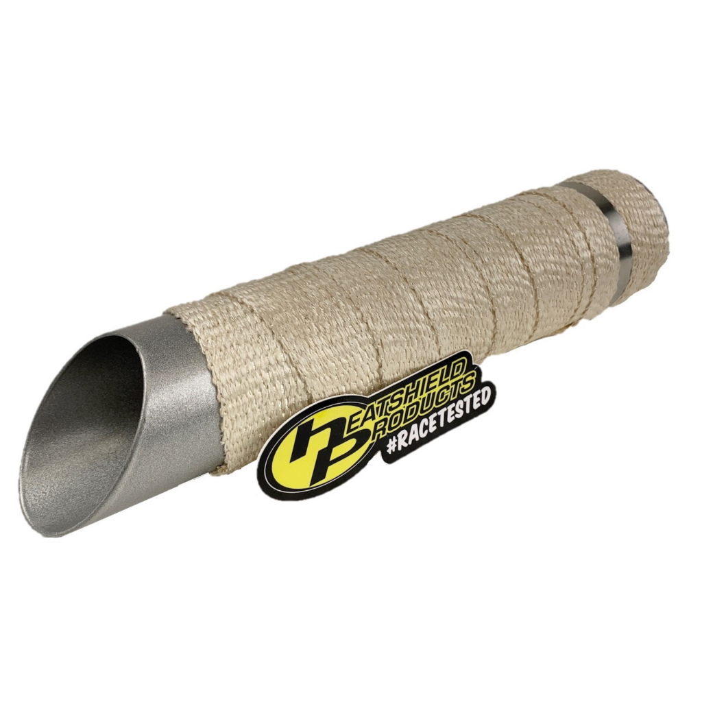 white exhaust wrap on pipe example