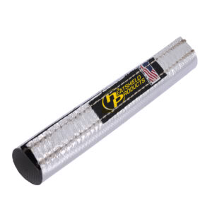 6-inch Thermaflect reflective heat sleeve with hook-and-loop closure by Heatshield Products.