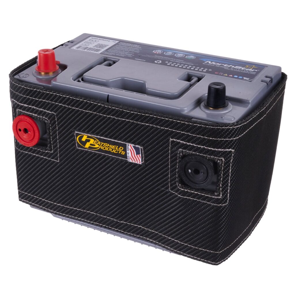 optima battery heat shield black