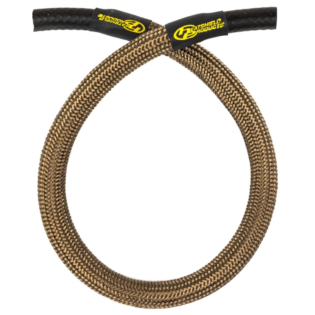 fuel line heat shield basalt fiber