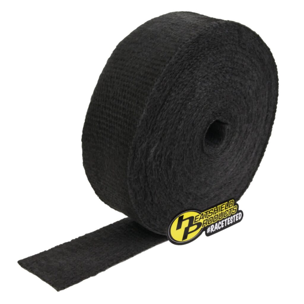 silica exhaust wrap black