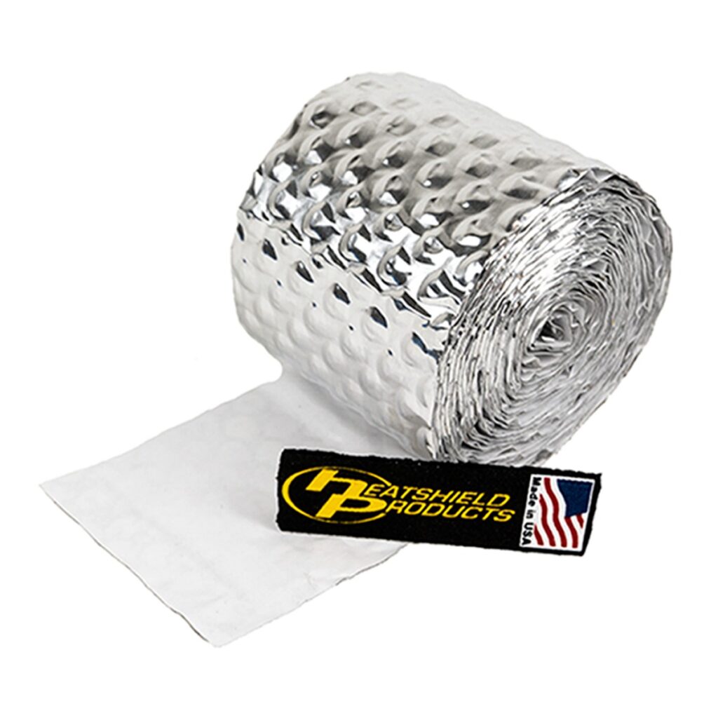 silver heat shield tape dimpled