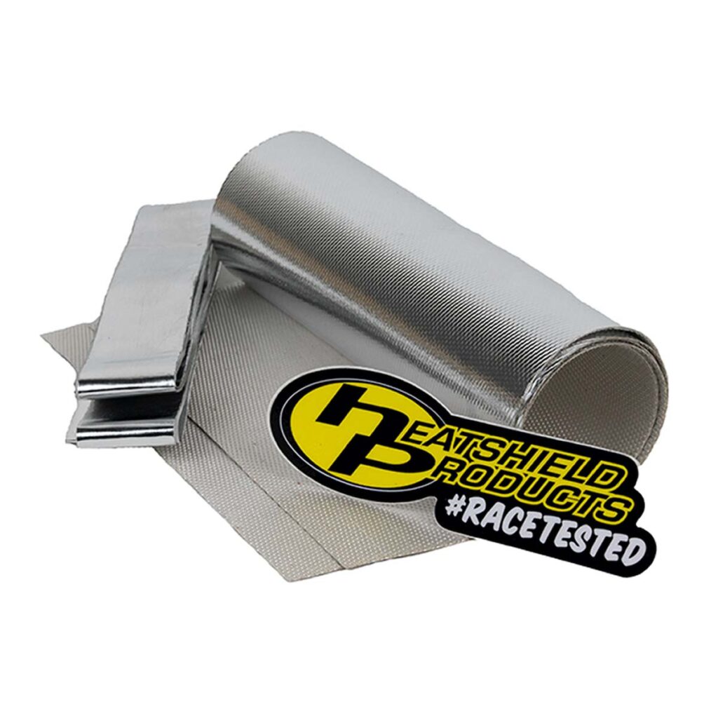 fuel rail shield silver fiberglass