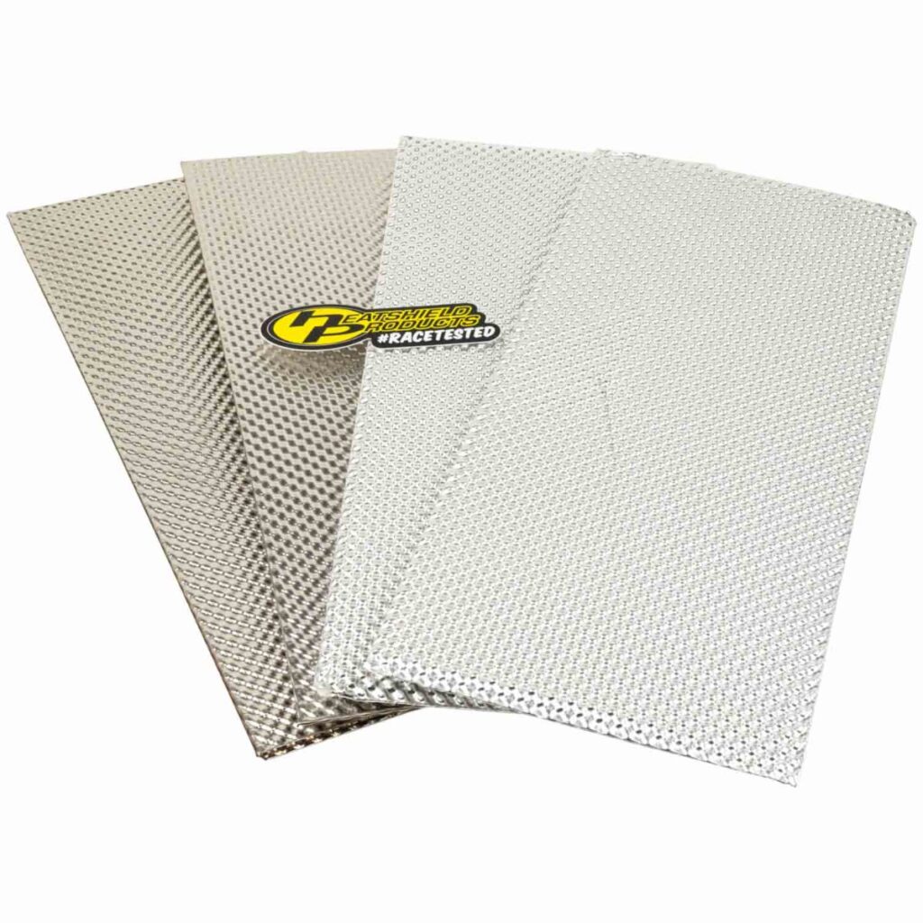 stainless steel and aluminum heat shield