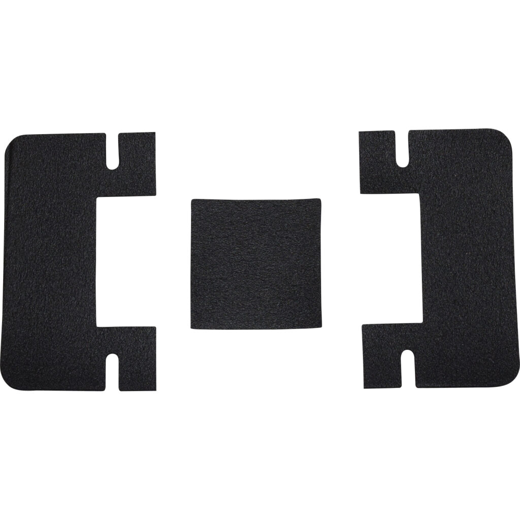 black foam license plate shield