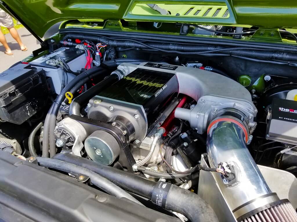 Inside View of Modern Jeep's Engine