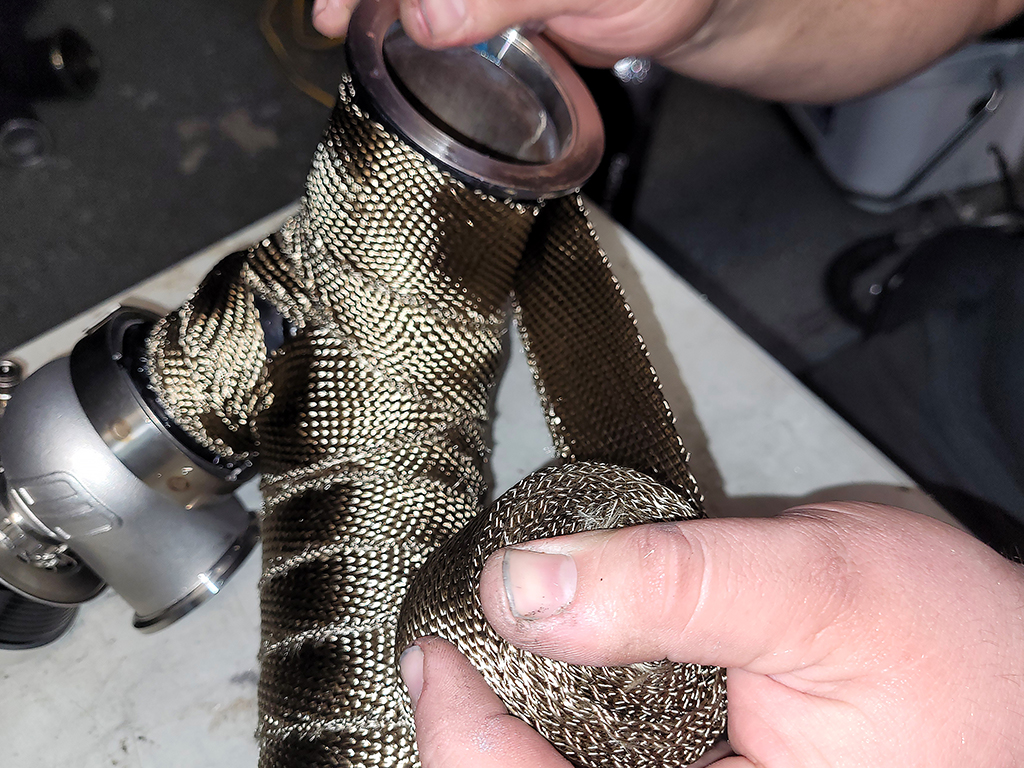 Exhaust Wrap Installation