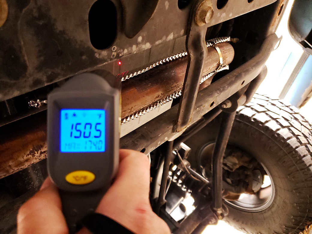Temperature reading of 2016 Jeep Wrangler Rubicon temperature reading