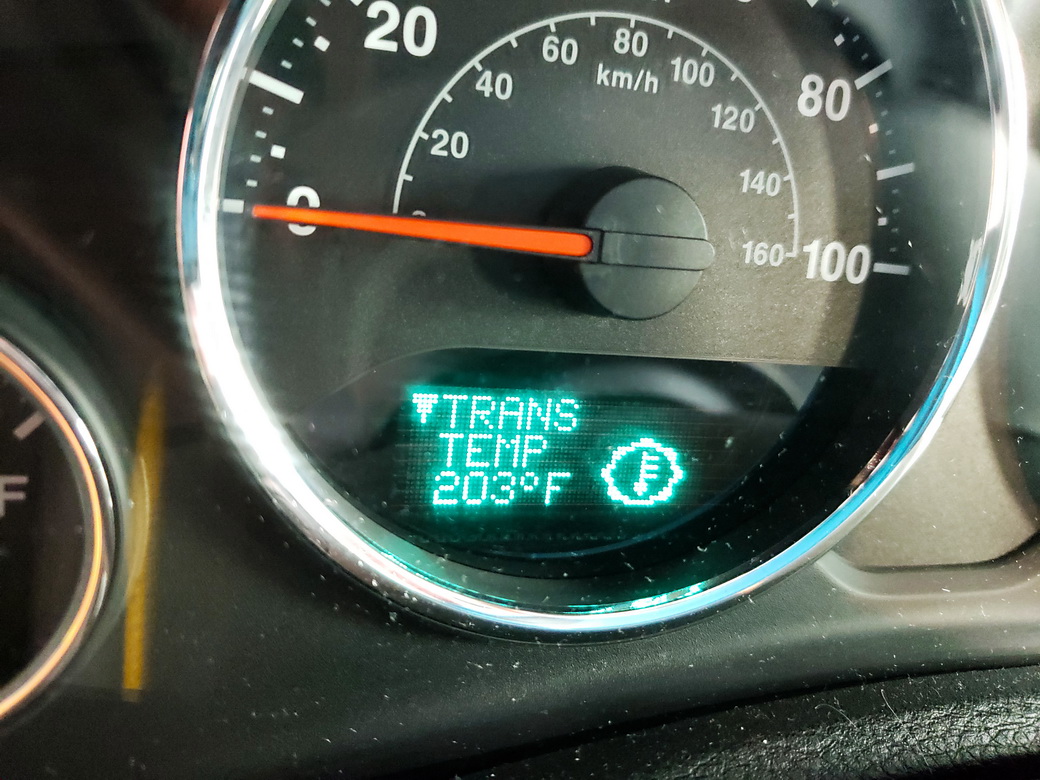 2016 Jeep Wrangler Rubicon Transmission Fluid Temperature Reading