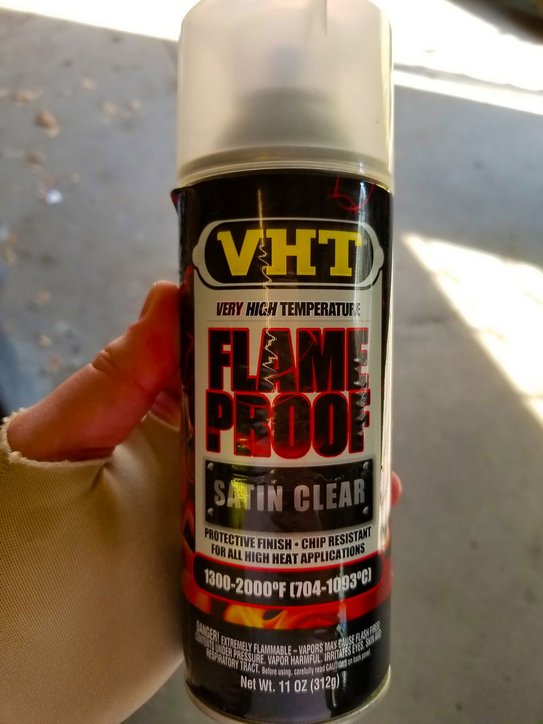 high temp clear satin spray paint