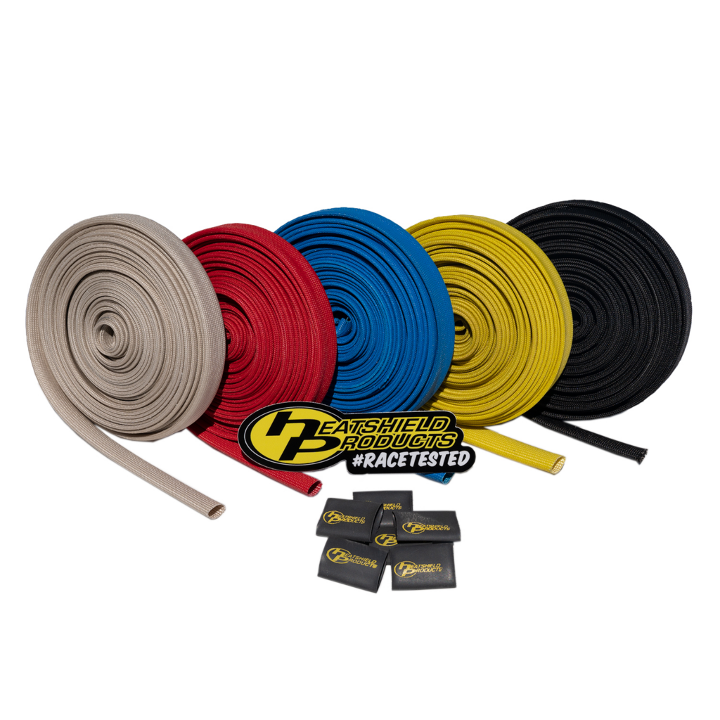 8-Pack Red Spark Plug Heat Protector Sleeves – 1" X 6" Basalt Fiber – Precision Auto Labs