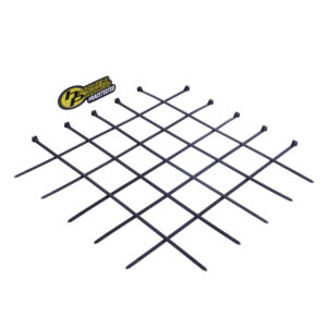 High-temp zip ties with stainless steel tooth for engine bay installations