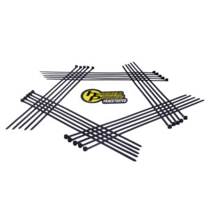 Heavy-duty wire harness ties for performance and racing applications
