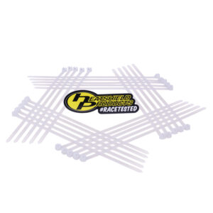 High-strength natural zip ties for fuel line, harness, and vacuum line installs