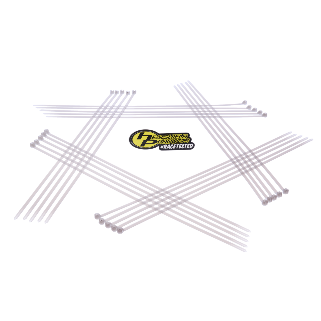 UV-stable wire ties for clean, secure routing in automotive and performance applications