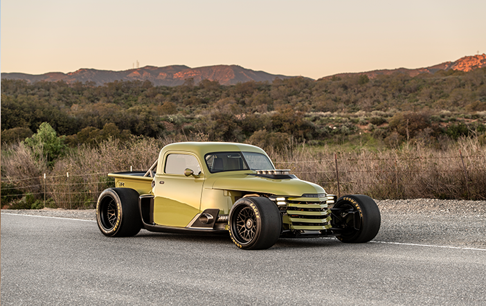 ENYO Ringbrothers green hot rod truck