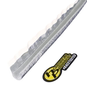 Multiple Thermaflect Tube heat shield sleeves from Heatshield Products, silver reflective wrap-style insulation for safeguarding engine wires and fluid lines.